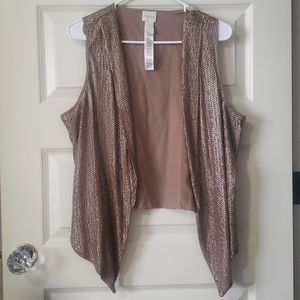 Chicos Sequin Vest
